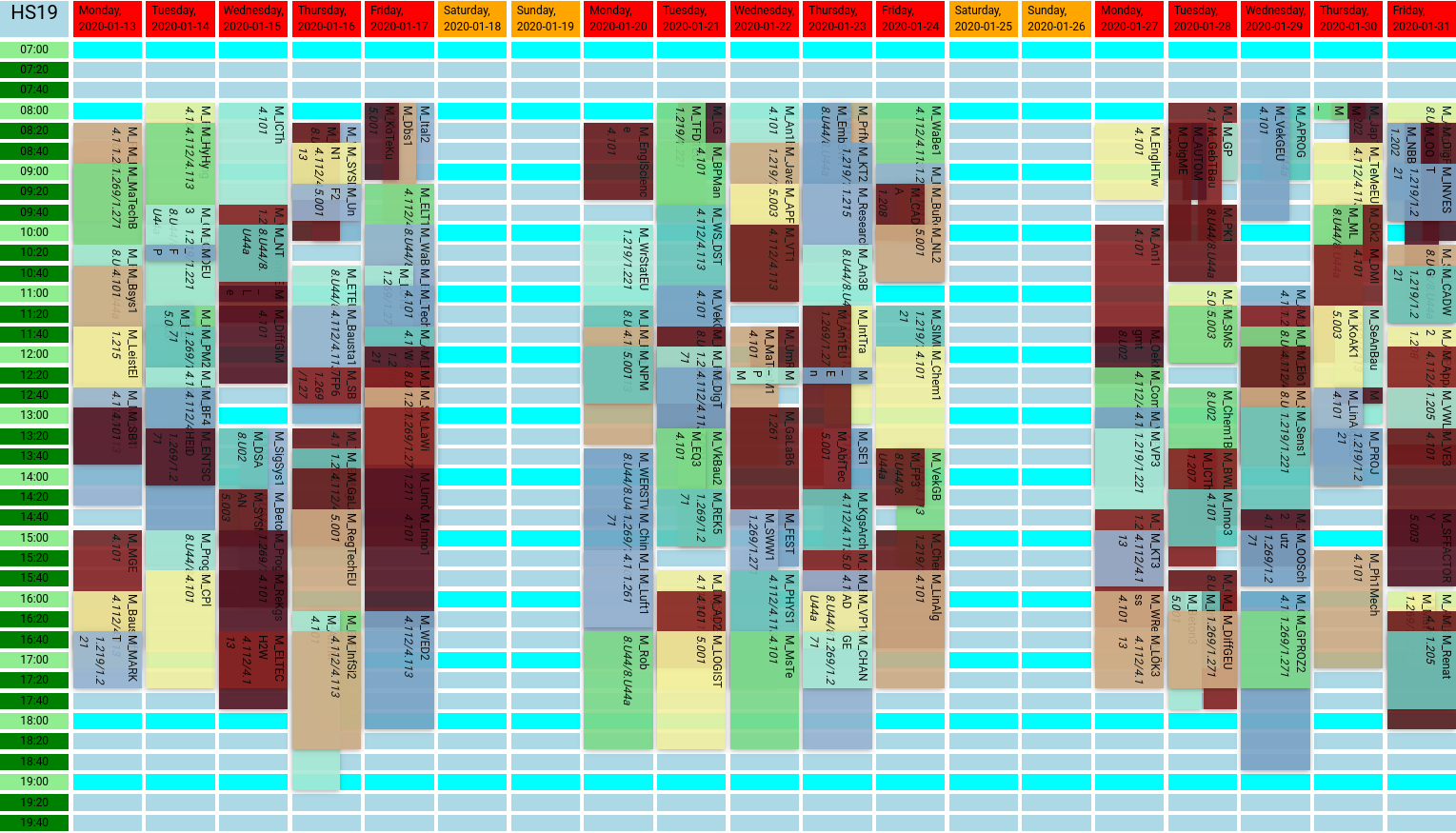 Automation of the OST-RJ Examination Scheduling (Semester Project)